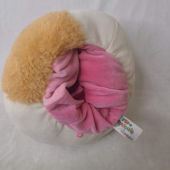 Squishmallows Flip-A-Mallows Reversible Plush Bulldog & Pink Cat Geraldine Brock - Picture 8 of 13